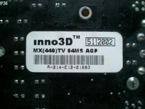 видеокарта NVidia inno3D MX(446)TV 64Mb AGP